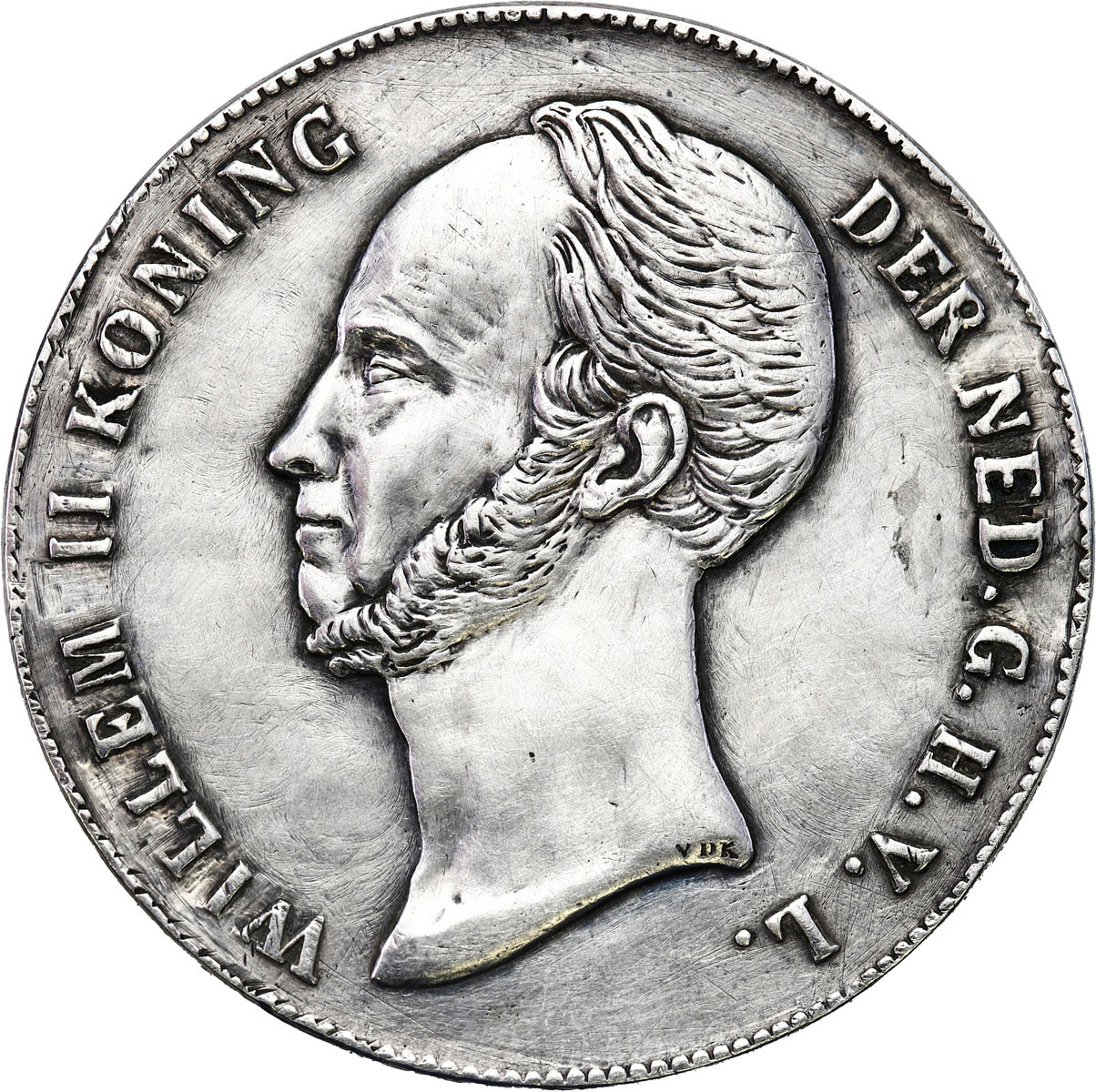 Niderlandy. Wilhelm II (1840–1849), 2 1/2 guldena 1847